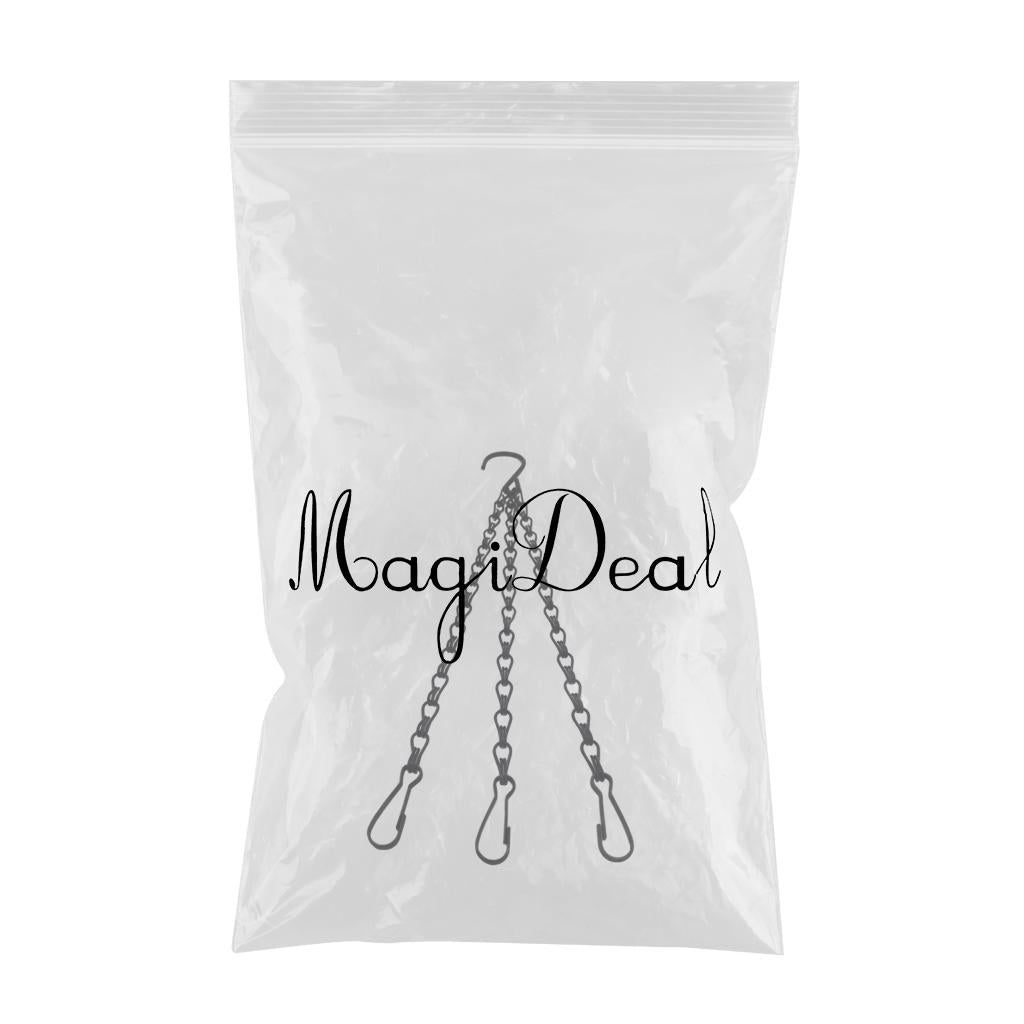 Garden Basket Iron Hanging Chain Flower Pot Basket Chain Hanger 40cm Style 1