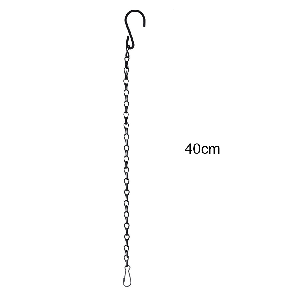 Garden Basket Iron Hanging Chain Flower Pot Basket Chain Hanger 40cm Style 2