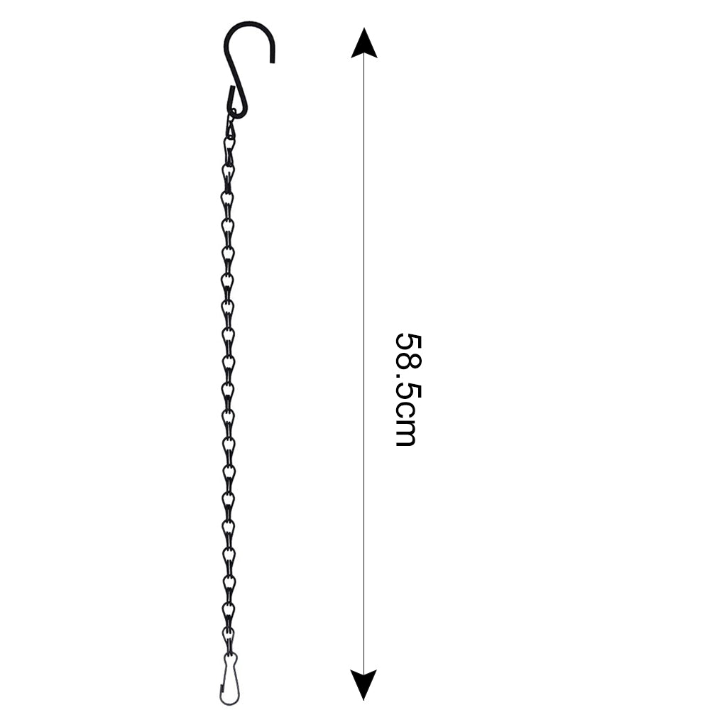 Garden Basket Iron Hanging Chain Flower Pot Basket Chain Hanger 50cm Style 2