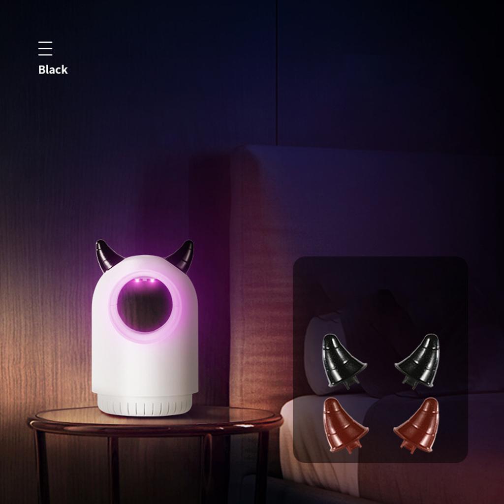 LED Electric Mosquito Trap USB Power Supply Fly Trap Child Safe Noiseless style 1 white