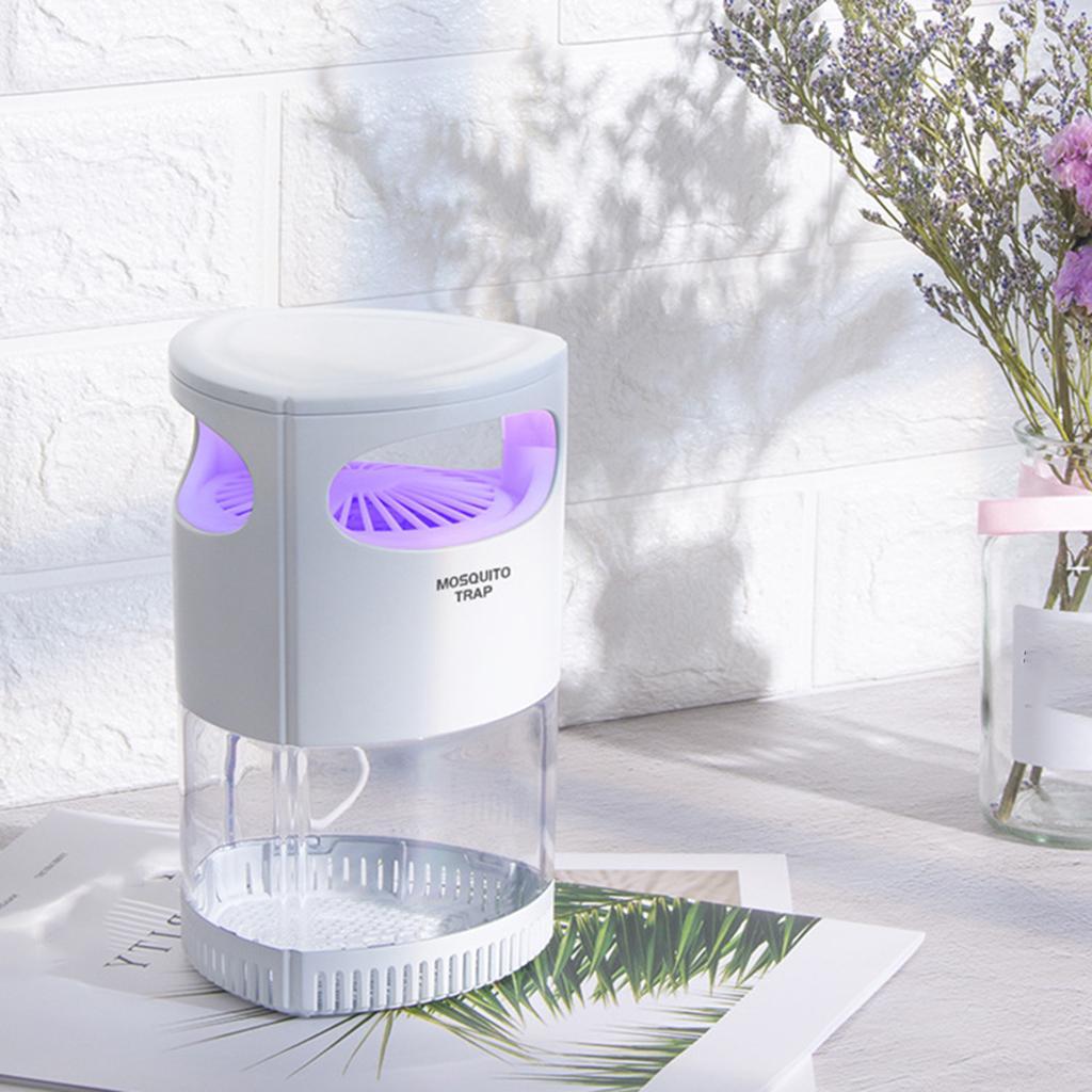 LED Electric Mosquito Trap USB Power Supply Fly Trap Child Safe Noiseless style 2 pink