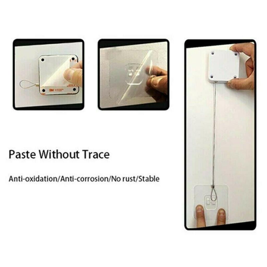 Automatic Sensor Door Closer Bedroom Home Office Punch Free Accessory Black