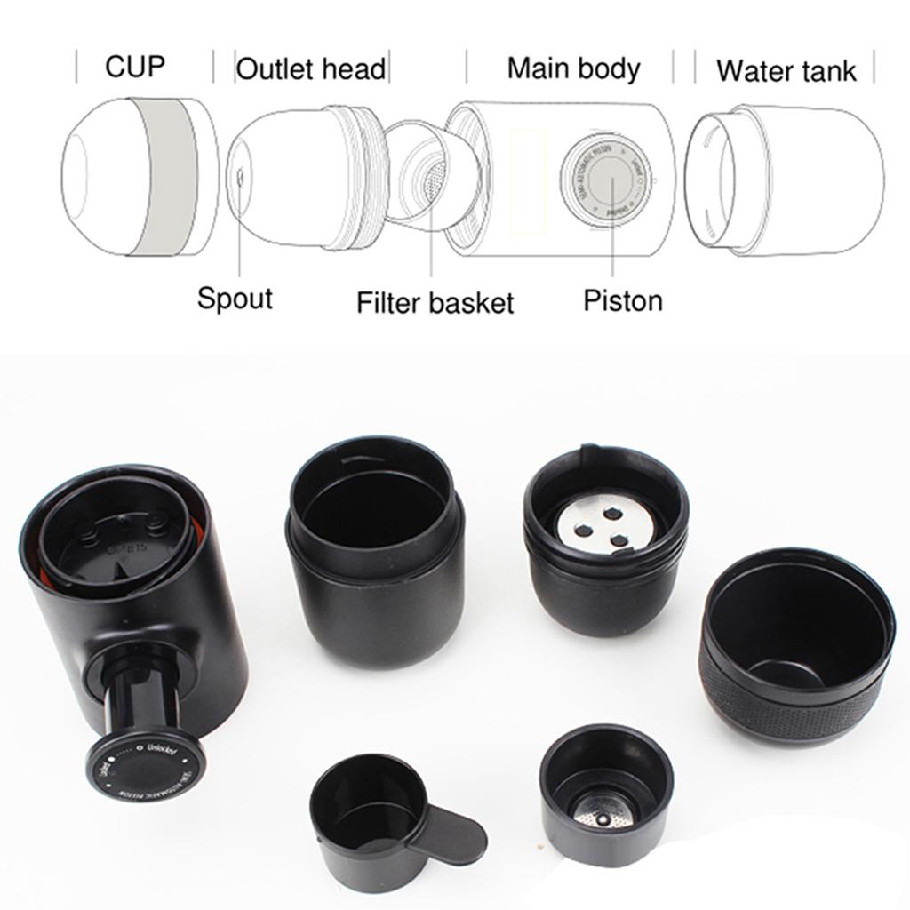 Portable Espresso Maker Mini Travel Coffee Machine, Perfect for Camping