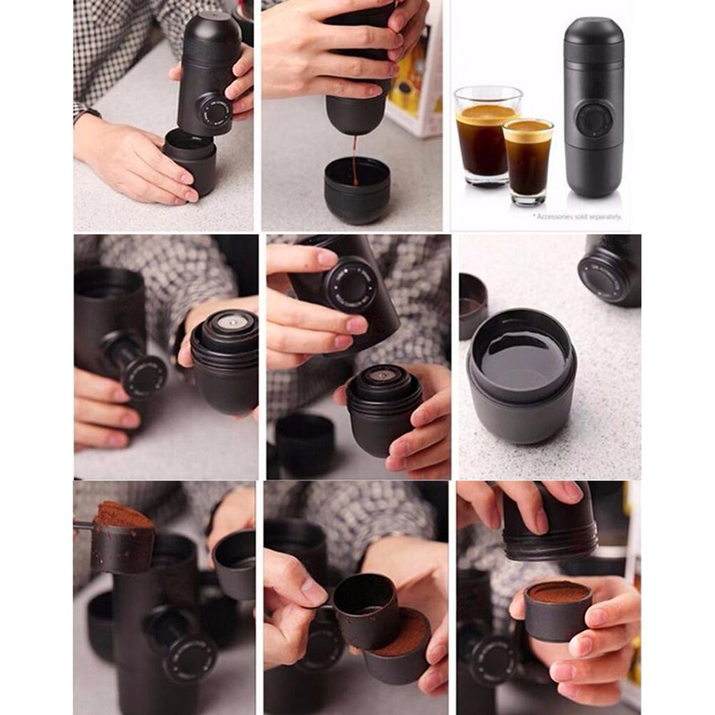 Portable Espresso Maker Mini Travel Coffee Machine, Perfect for Camping
