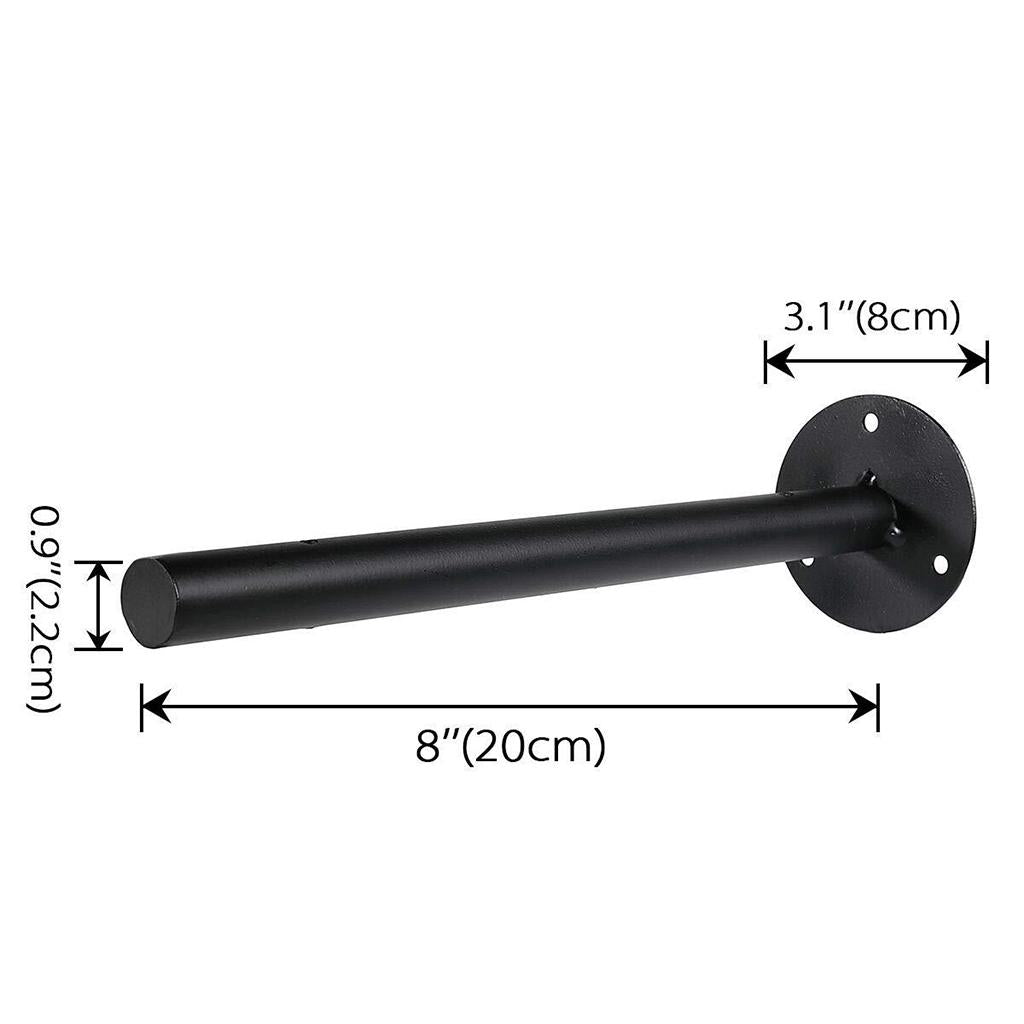2pcs Wall Mounted Floating Shelf Brackets Home Bar Decor  Round 20cm