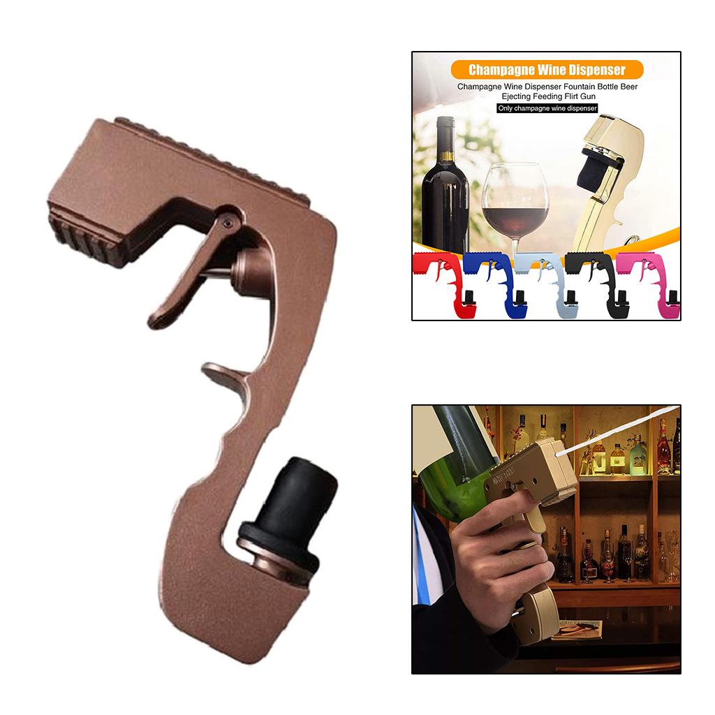 Champagne Sprayer Gun Dispenser Bottle Beer Spray Ejector Party Rose Gold