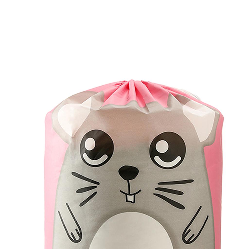 Collapsible Clothes Cotton Blanket Bed Cover Wardrobe Sweater Storage Bag Pink