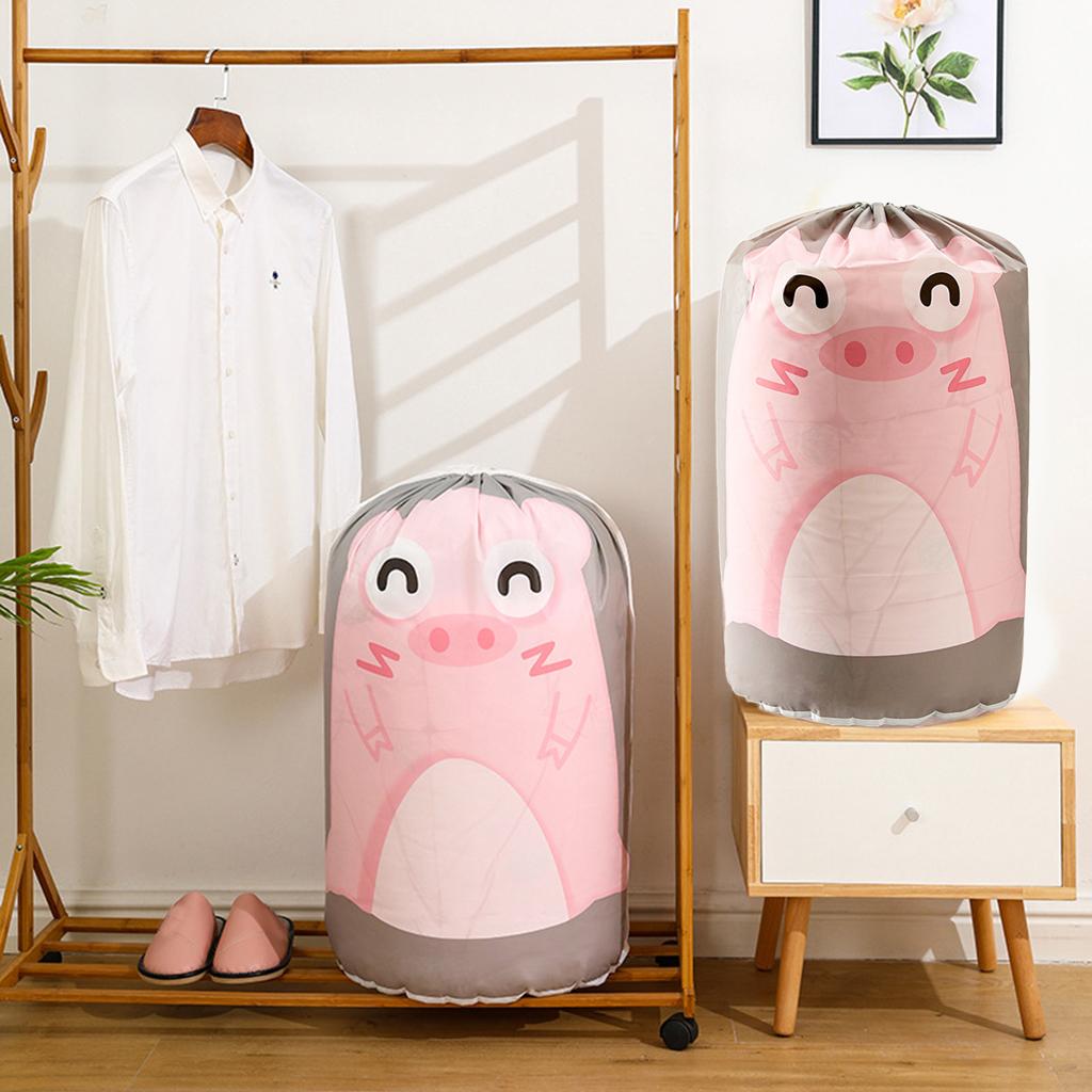 Collapsible Clothes Cotton Blanket Bed Cover Wardrobe Sweater Storage Bag Grey