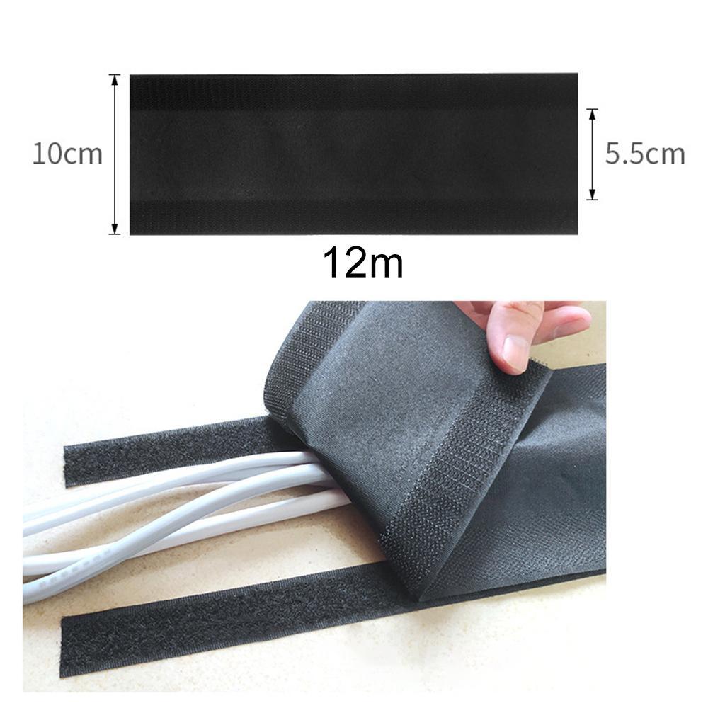 Polyester Cable Protector Sleeve Computer Wires Wrap Cover For Floor 12m