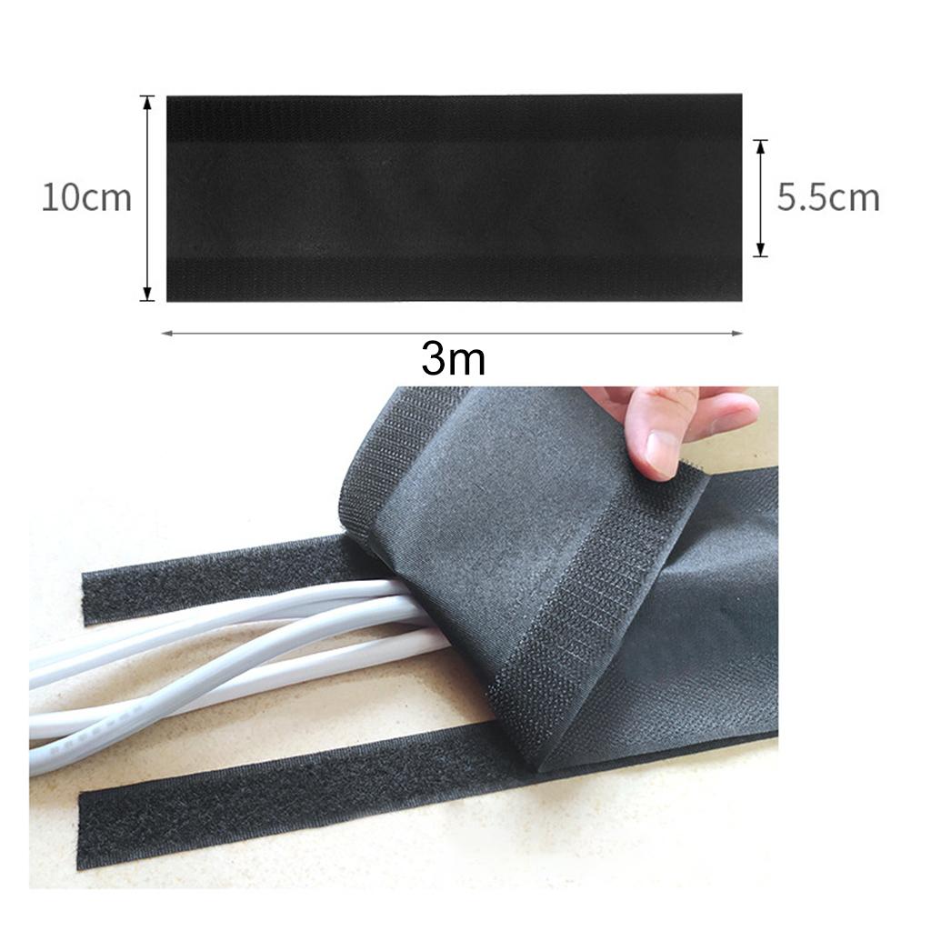 Polyester Cable Protector Sleeve Computer Wires Wrap Cover For Carpet 3m