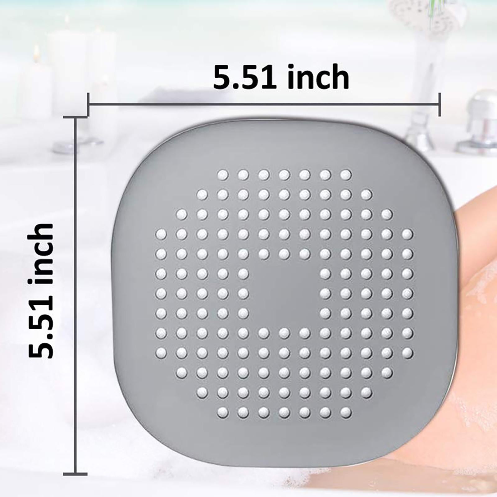 Drain Cover Drain Hair Catcher Flat Silicone Plug Sink Water Stopper Gray