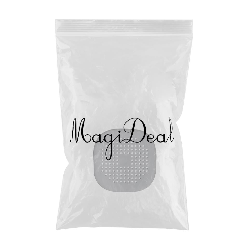 Drain Cover Drain Hair Catcher Flat Silicone Plug Sink Water Stopper Gray