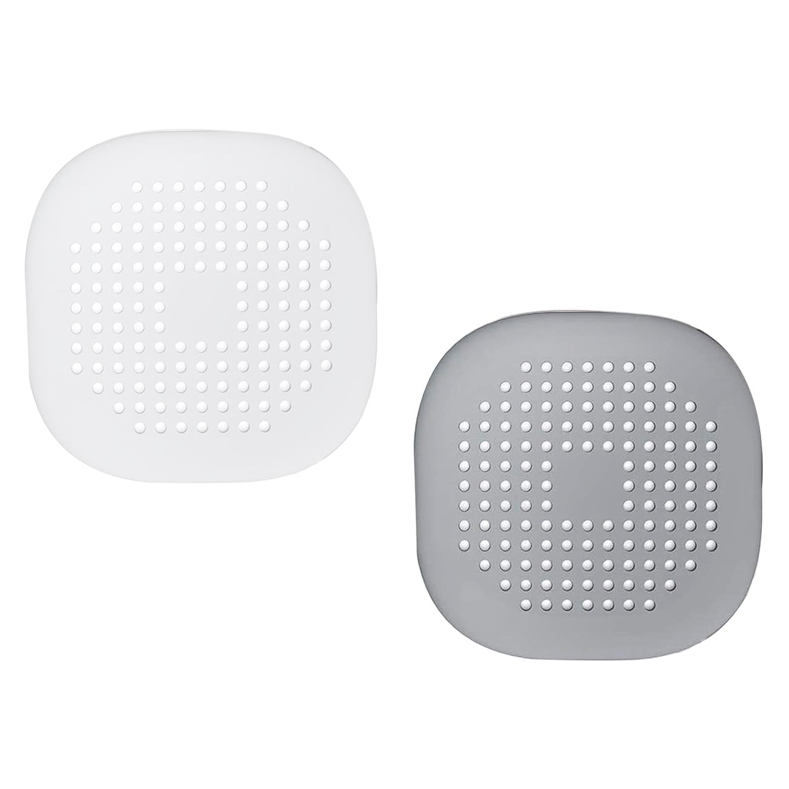 Drain Cover Drain Hair Catcher Flat Silicone Plug Sink Water Stopper Gray