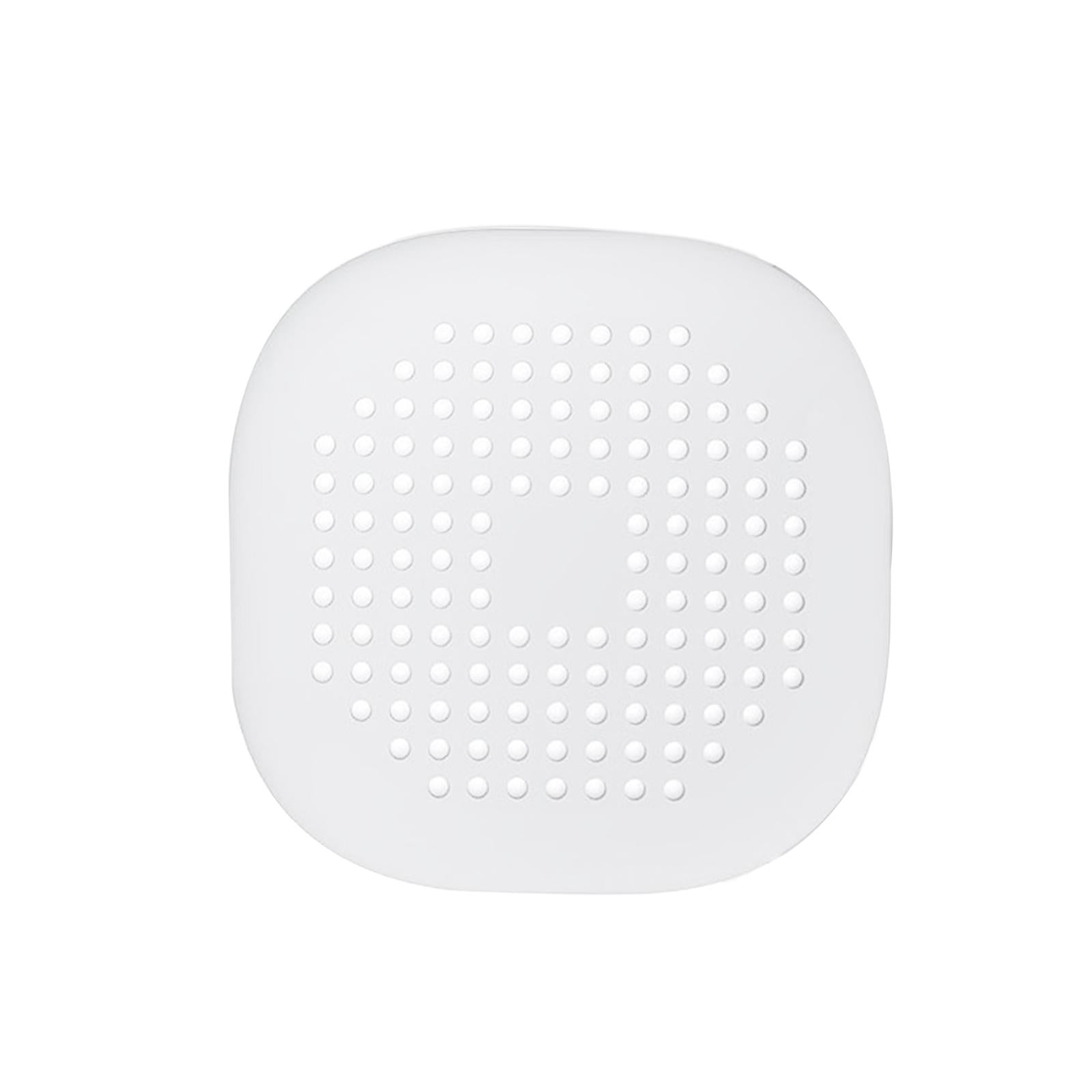 Drain Cover Drain Hair Catcher Flat Silicone Plug Sink Water Stopper White
