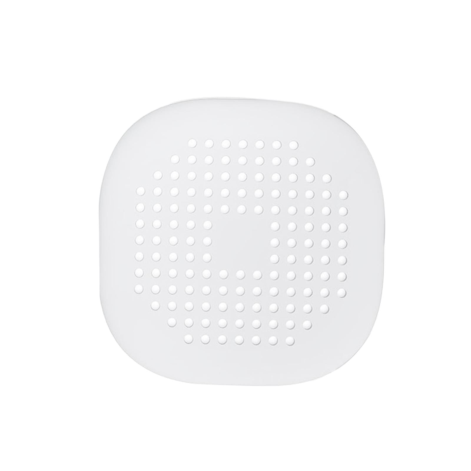 Drain Cover Drain Hair Catcher Flat Silicone Plug Sink Water Stopper White