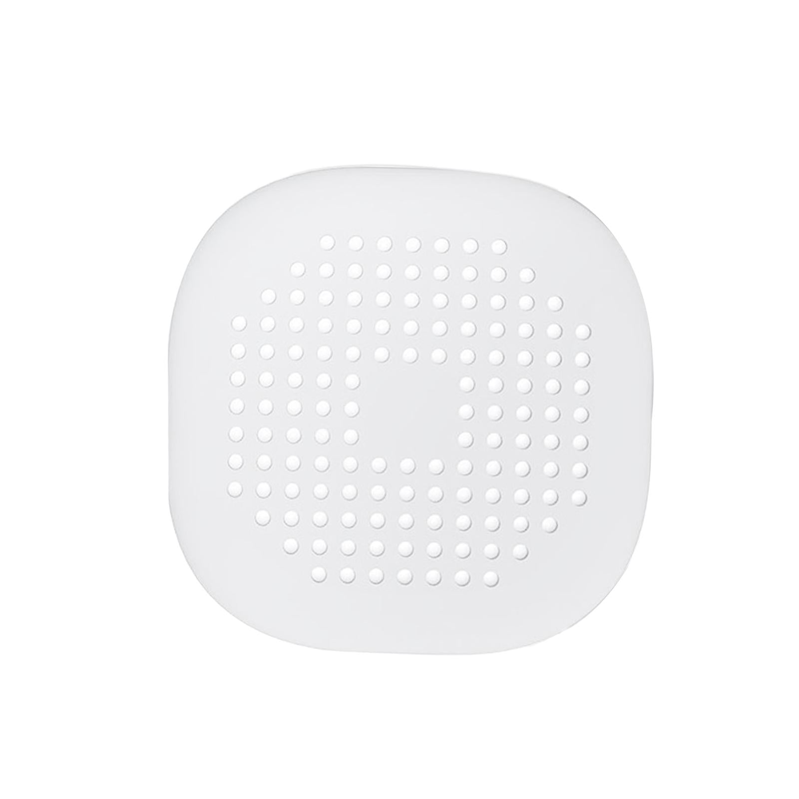 Drain Cover Drain Hair Catcher Flat Silicone Plug Sink Water Stopper White