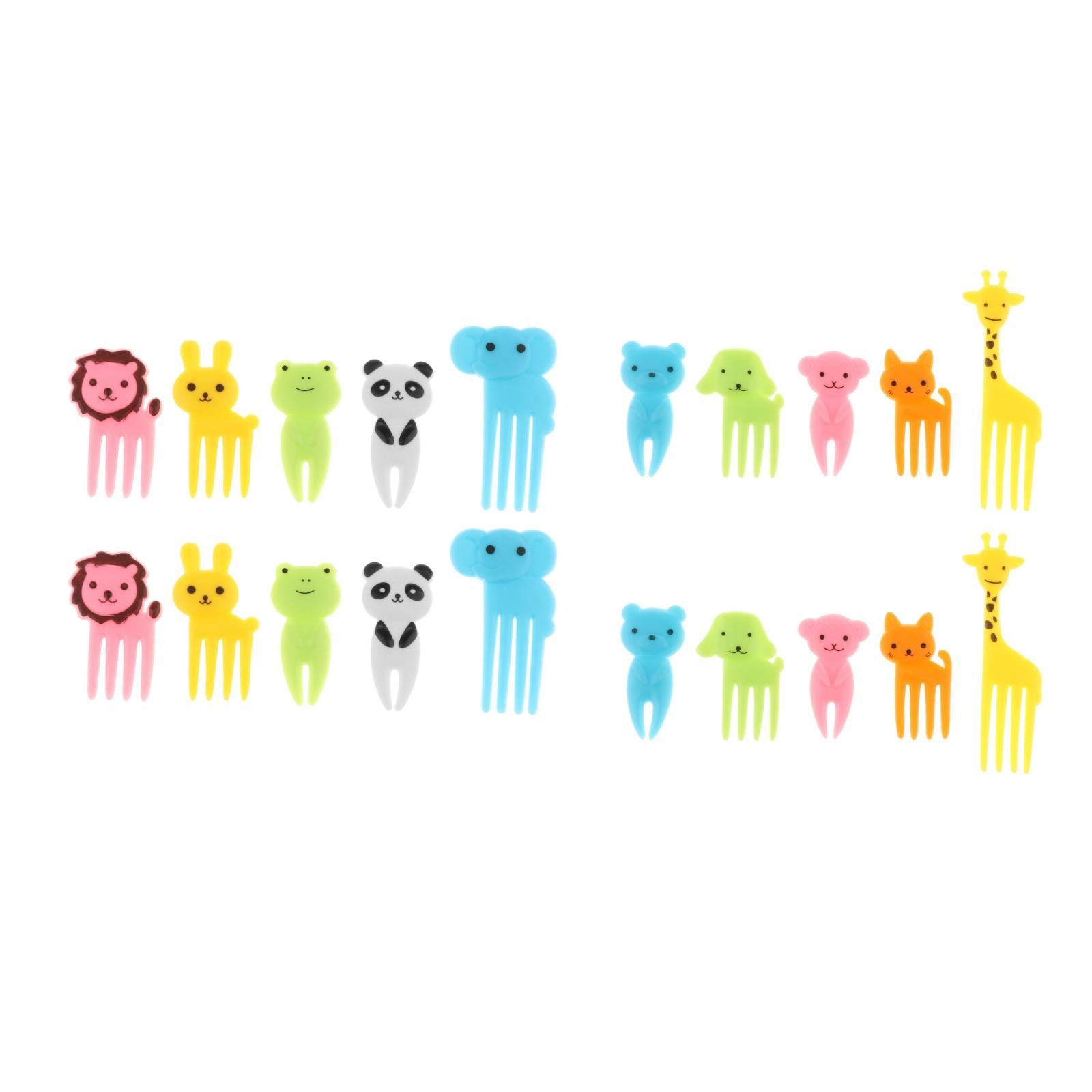 10pcs Food Fruit Forks Cake Little Forks Dessert Forks Kids Cocktail Sticks A