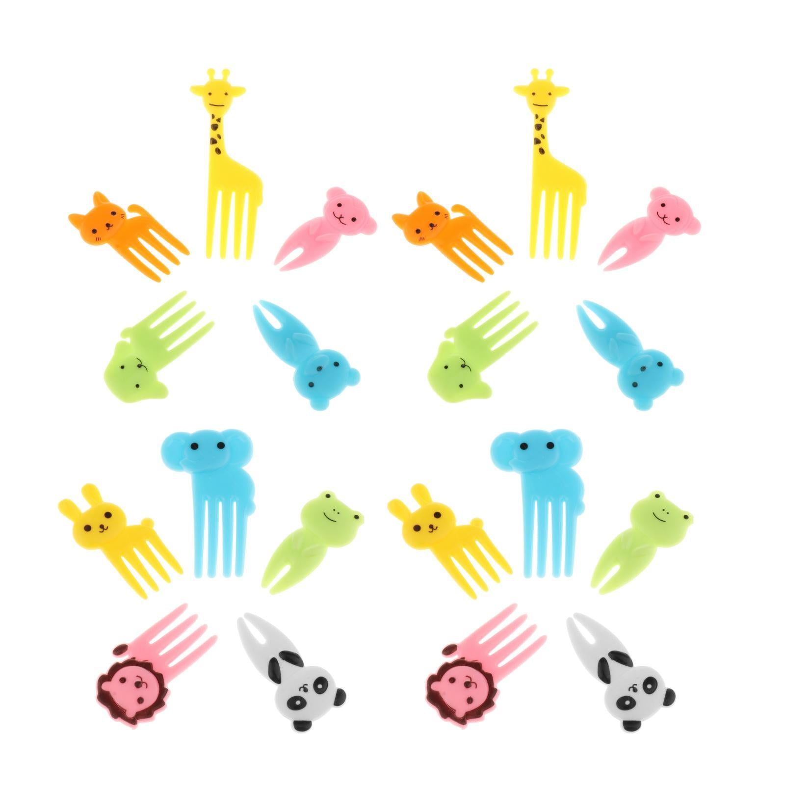 10pcs Food Fruit Forks Cake Little Forks Dessert Forks Kids Cocktail Sticks A