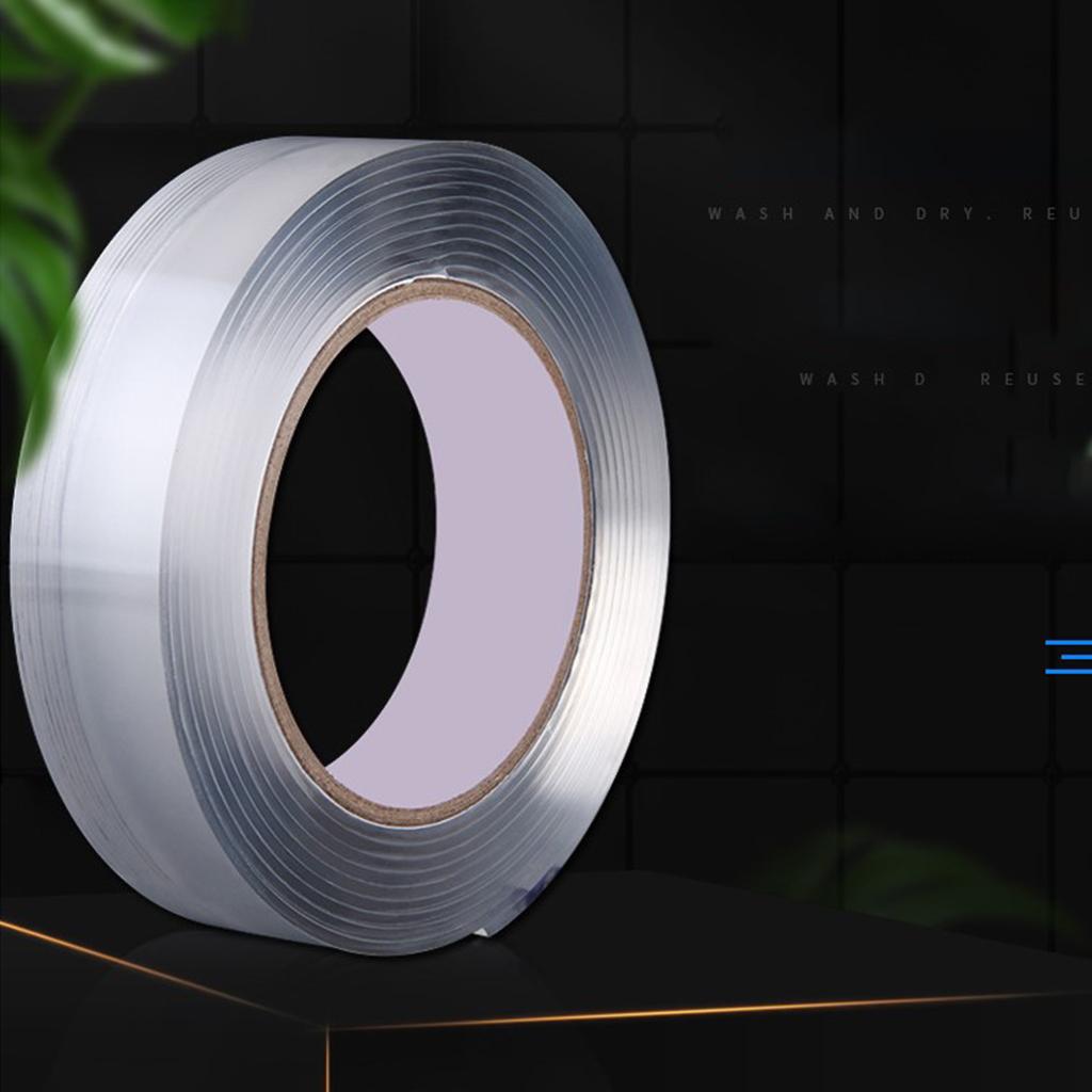 Traceless Adhesive Tape Invisible Gel Dual-sided for Smooth Surface 1 meters