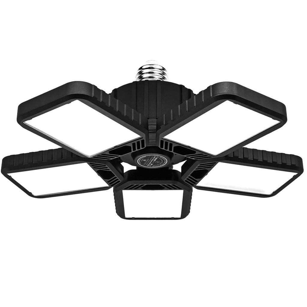 120W LED Garage Lights Bulb Deformable Ceiling Fixture Workshop Lamp 4 Leaf