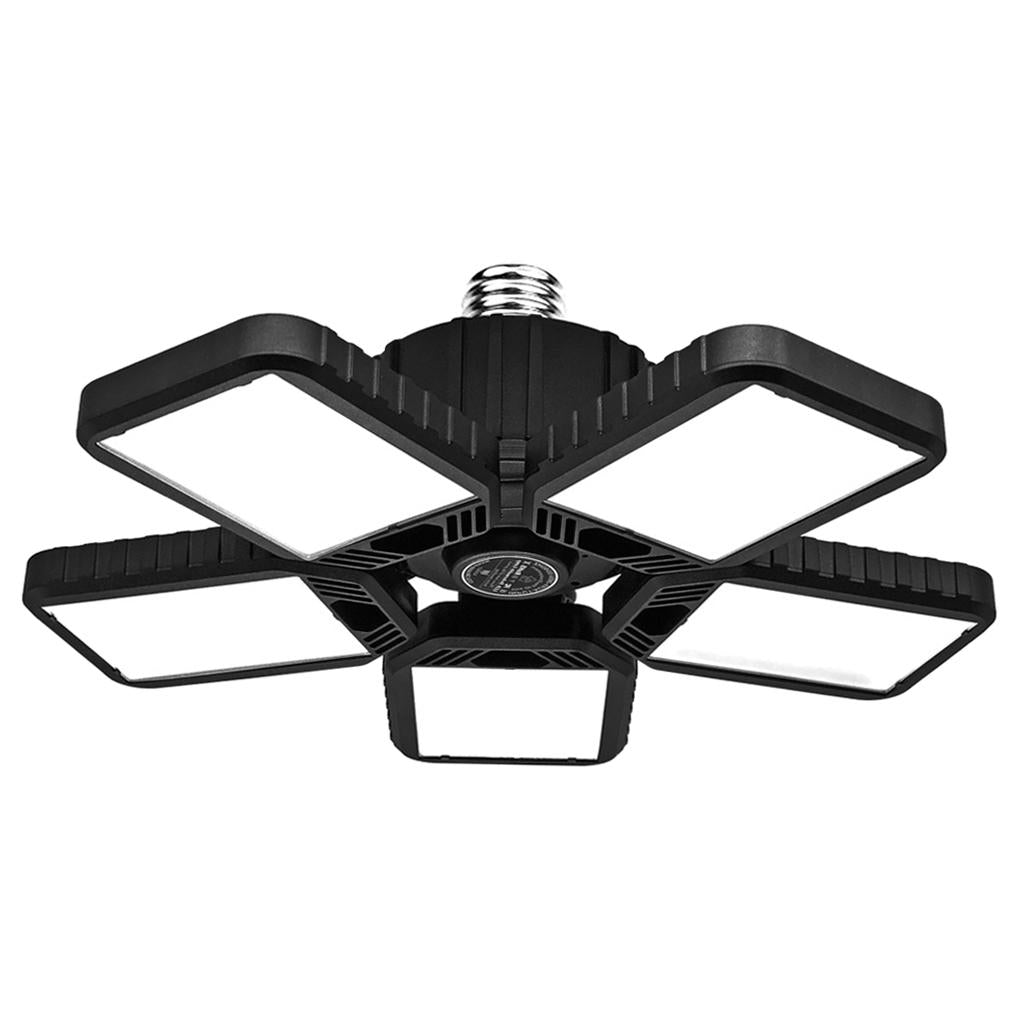 120W LED Garage Lights Bulb Deformable Ceiling Fixture Workshop Lamp 5 Leaf