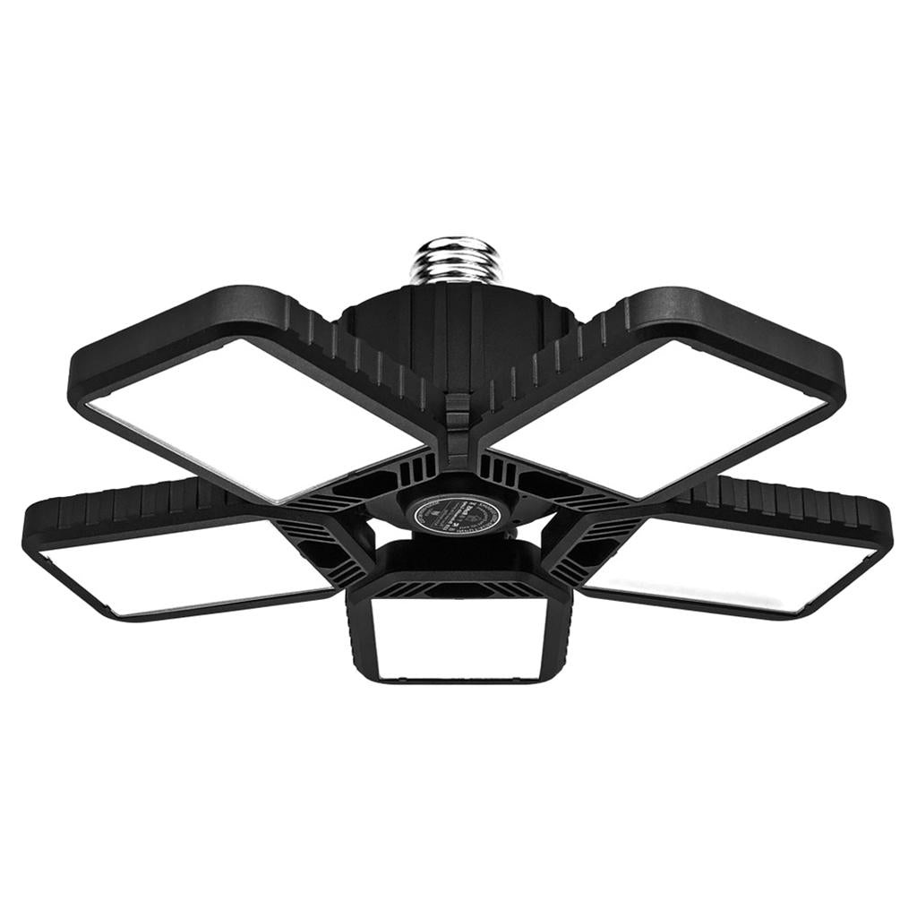 120W LED Garage Lights Bulb Deformable Ceiling Fixture Workshop Lamp 5 Leaf