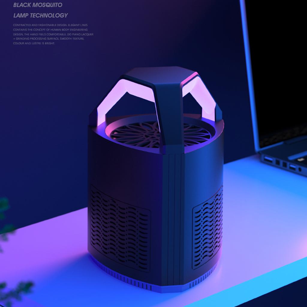 1pc USB Electric Insect Trap Fruit Fly Mosquito Killer with UV Light Bedroom black