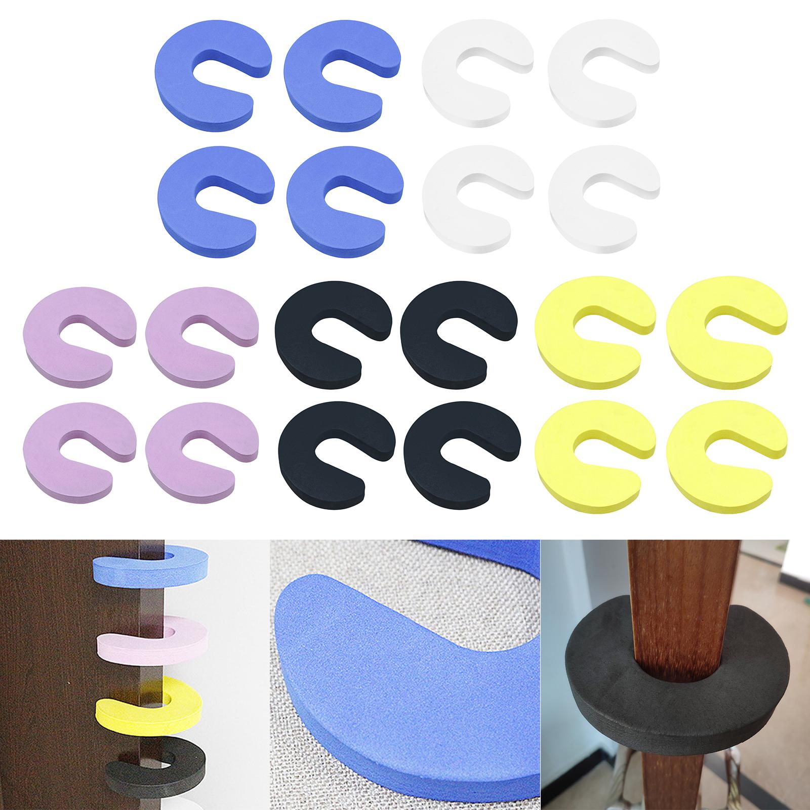 Soft EVA Door Stopper Finger Pinch Guard Baby Safety Security Sleek Design white