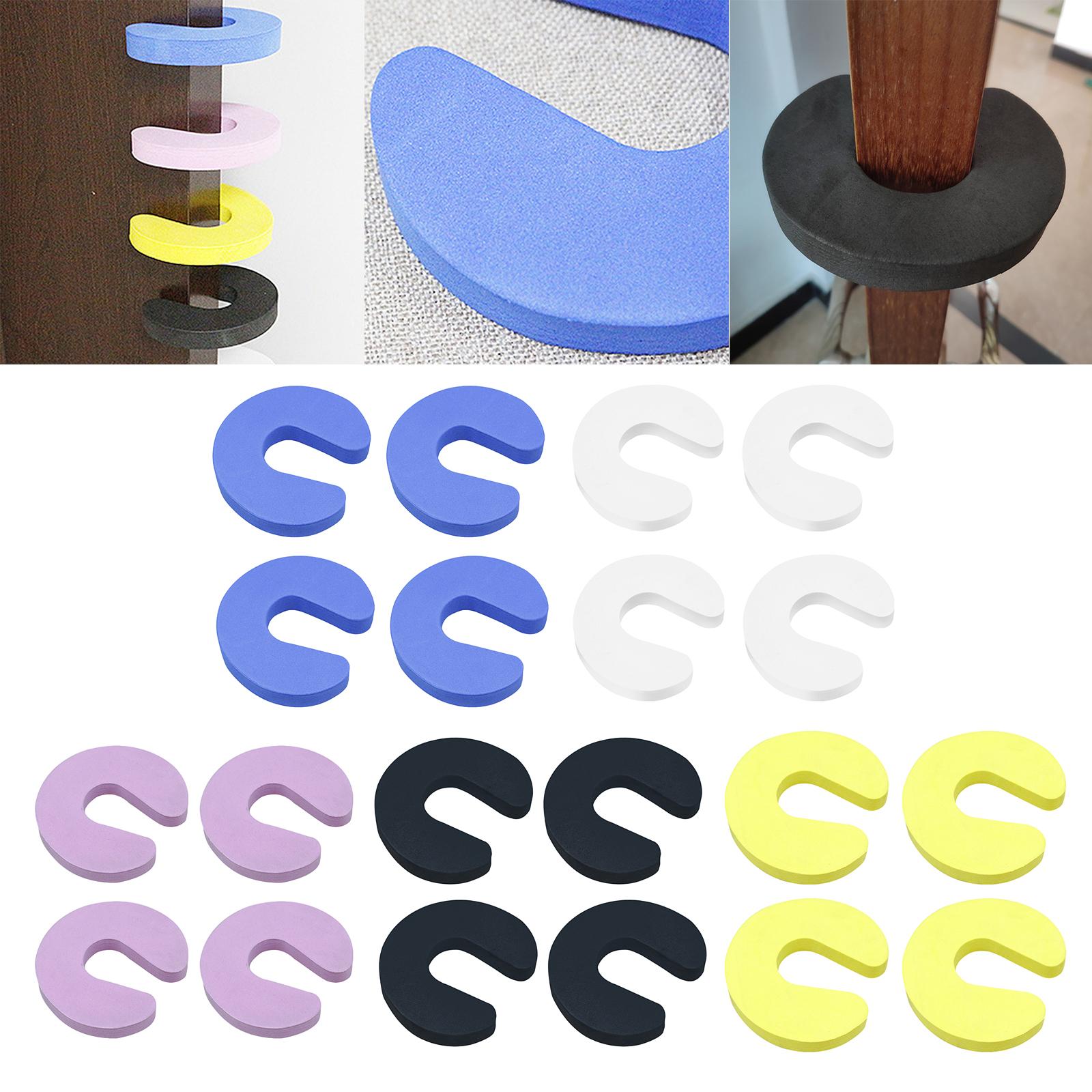 Soft EVA Door Stopper Finger Pinch Guard Baby Safety Security Sleek Design white
