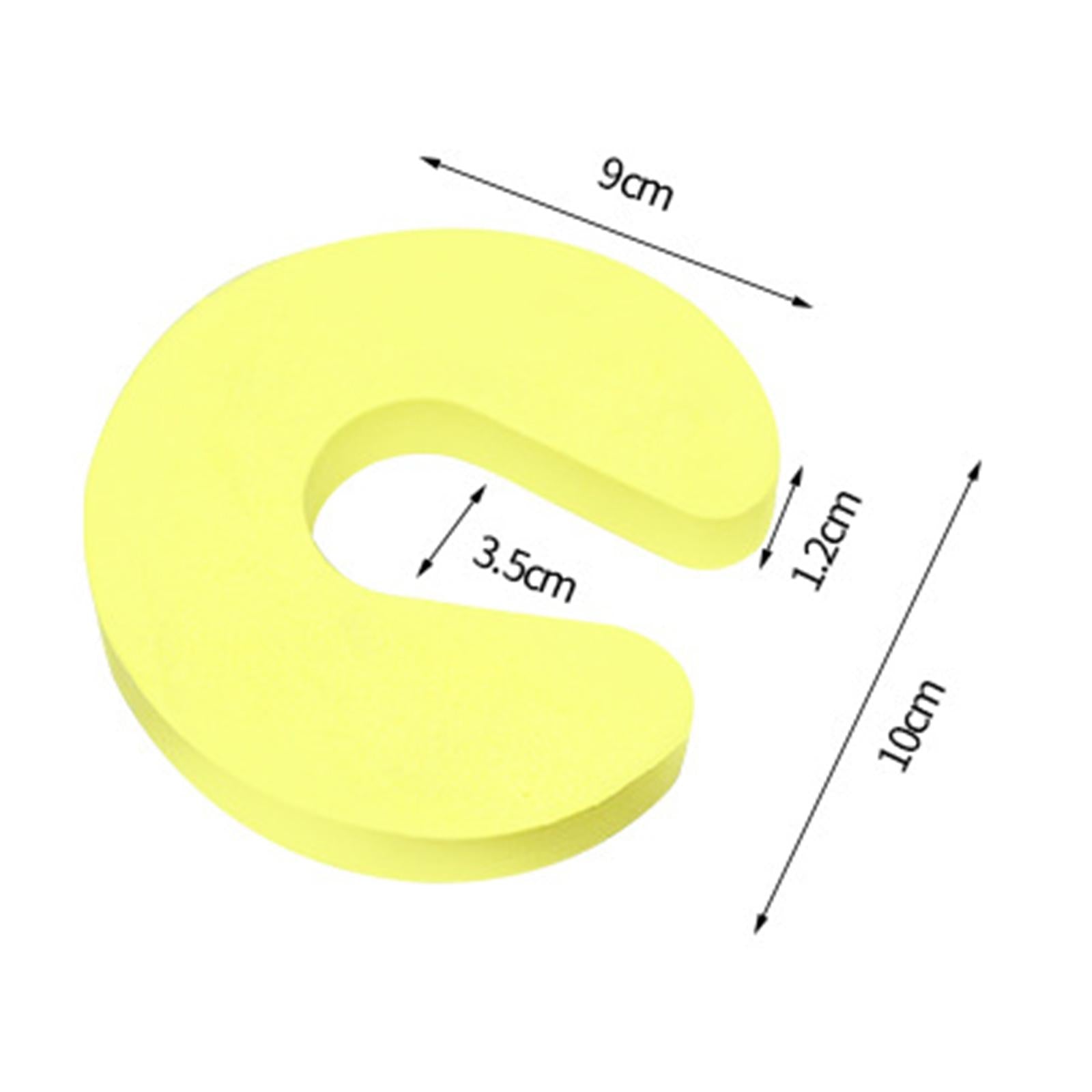 Soft EVA Door Stopper Finger Pinch Guard Baby Safety Security Sleek Design yellow