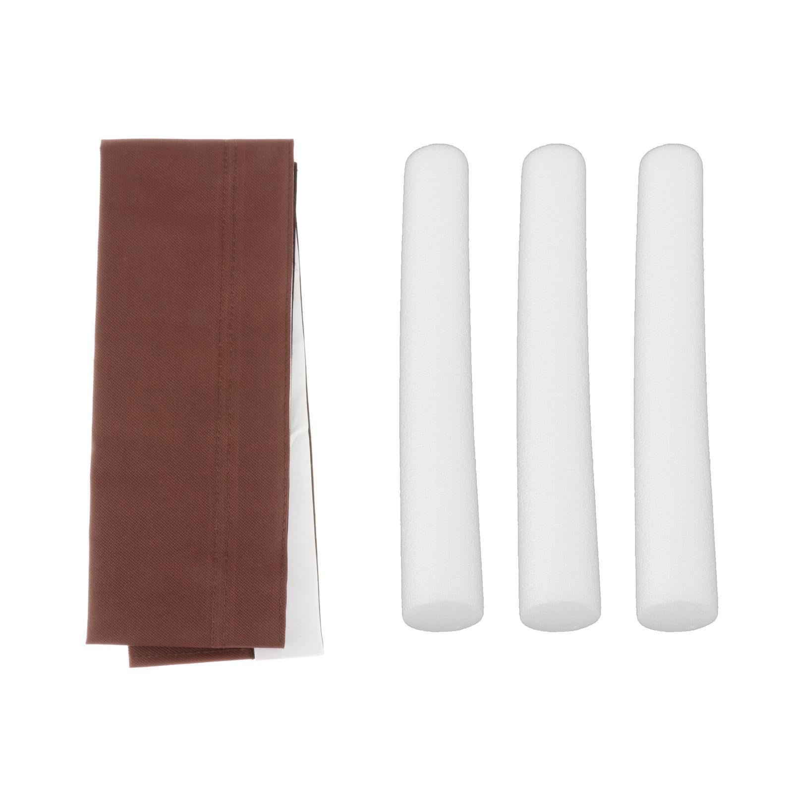 Door Seal Strip Self Adhesive Under Door Sweep Oxford Fabric Coffee