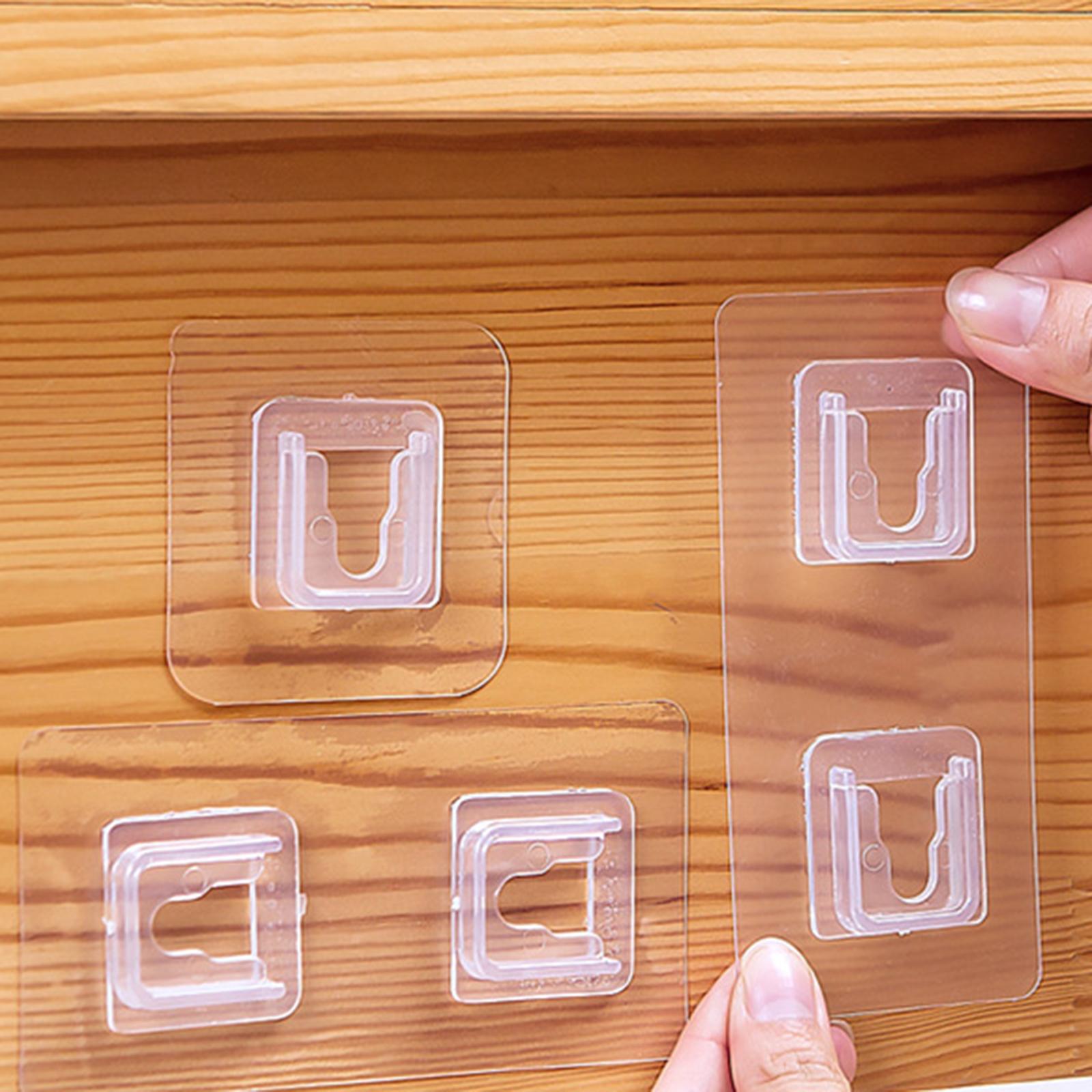Self Adhesive Wall-Sticking Hooks Reusable Oil-Proof Socket Hook 10 Set