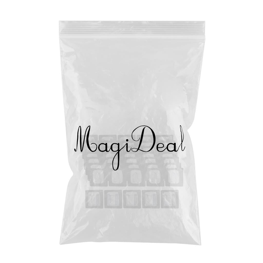 Self Adhesive Wall-Sticking Hooks Reusable Oil-Proof Socket Hook 20 Set