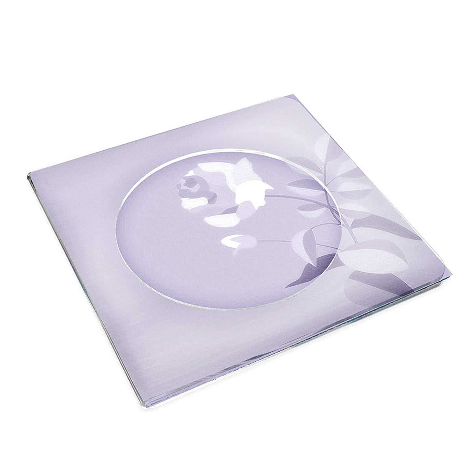 2Pcs Acrylic Napkin Holder Square Coasters Placemat Shatterproof Home Decor