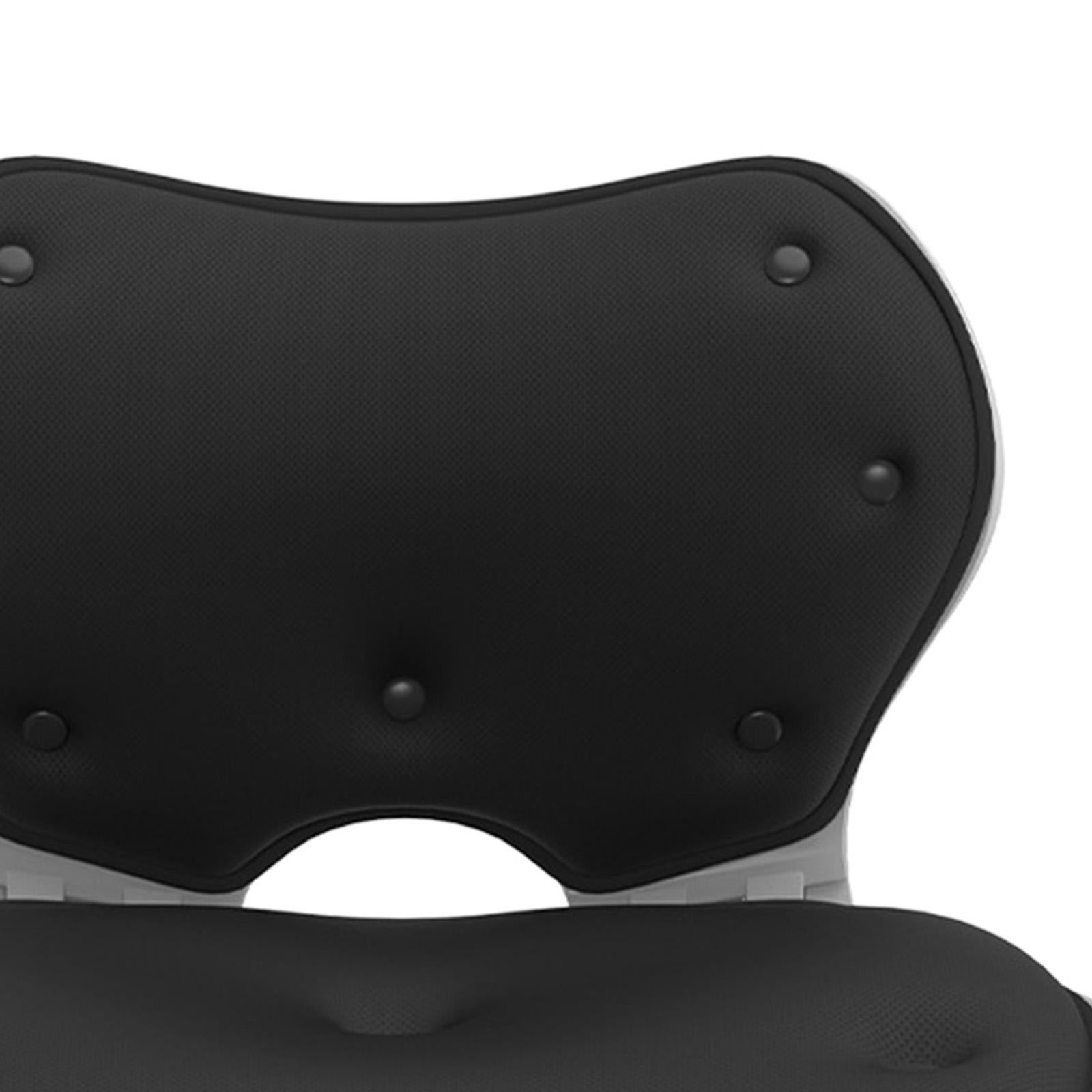 Foldable Lumbar Support Back Pillow Chair Cushion Japanese Style Pain Relief black