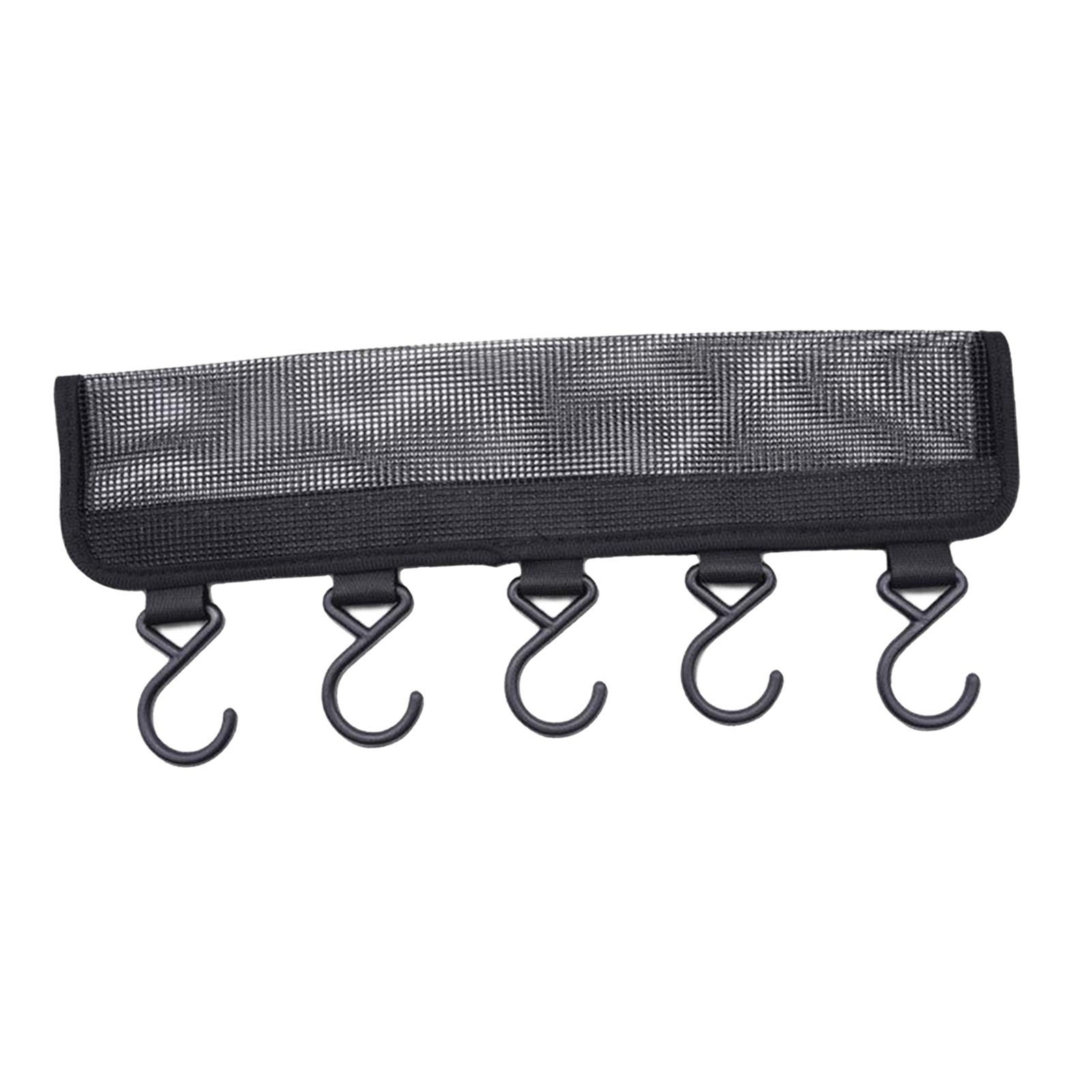 Sock Dryer for Underwear Lingerie Baby Clothes Plastic Drying Rack 5 Black Hooks