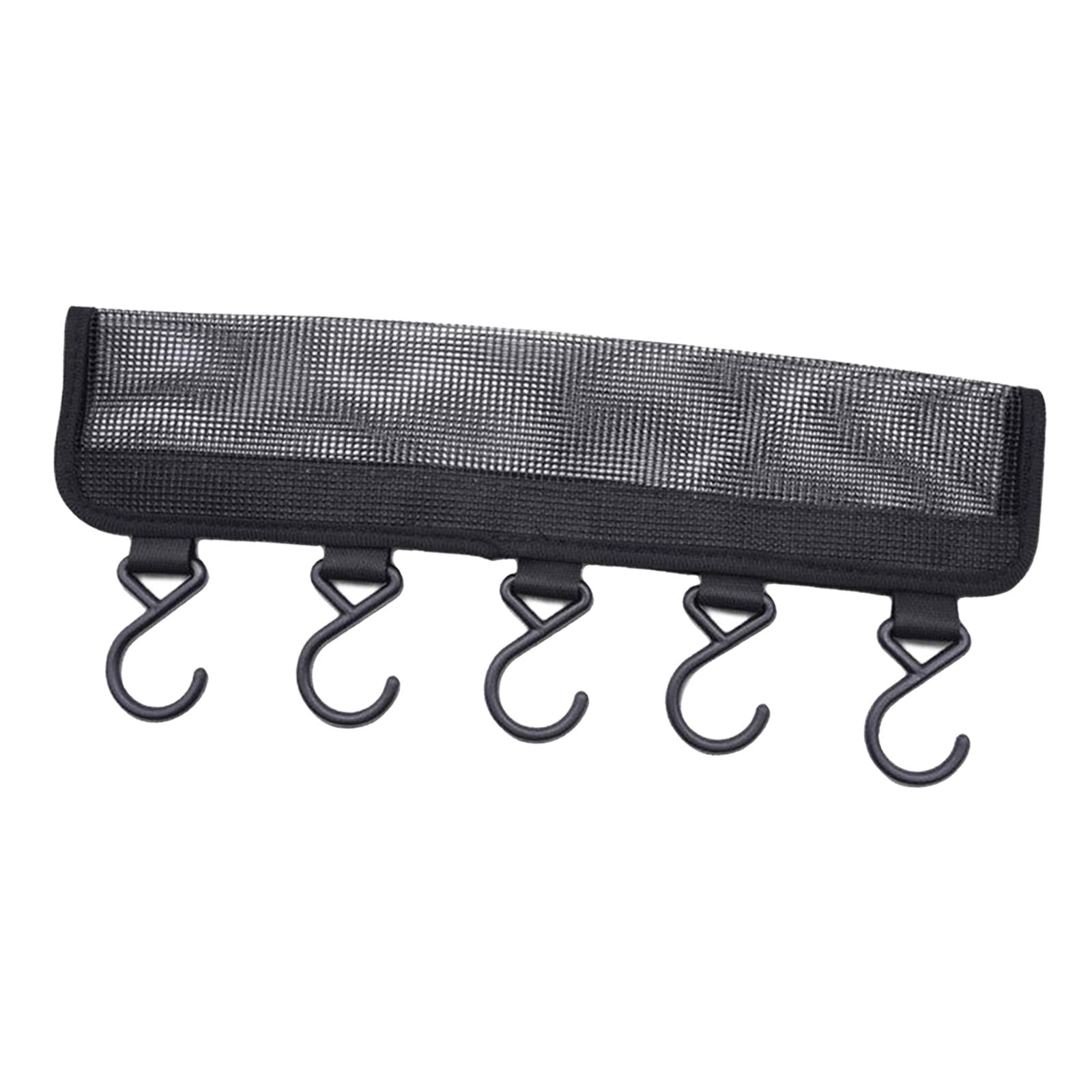 Sock Dryer for Underwear Lingerie Baby Clothes Plastic Drying Rack 5 Black Hooks