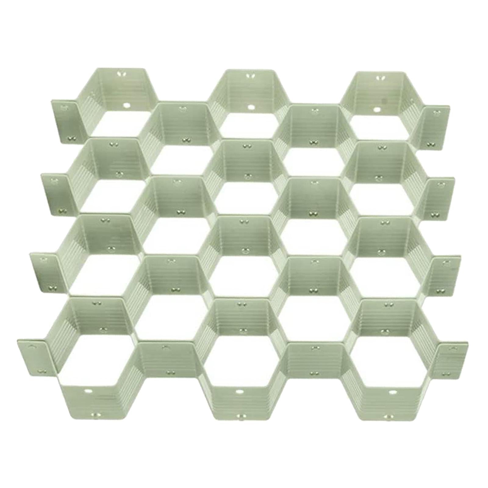 Honeycomb Closet Cabinet Sock Underwear Drawer Divider Organizer Green