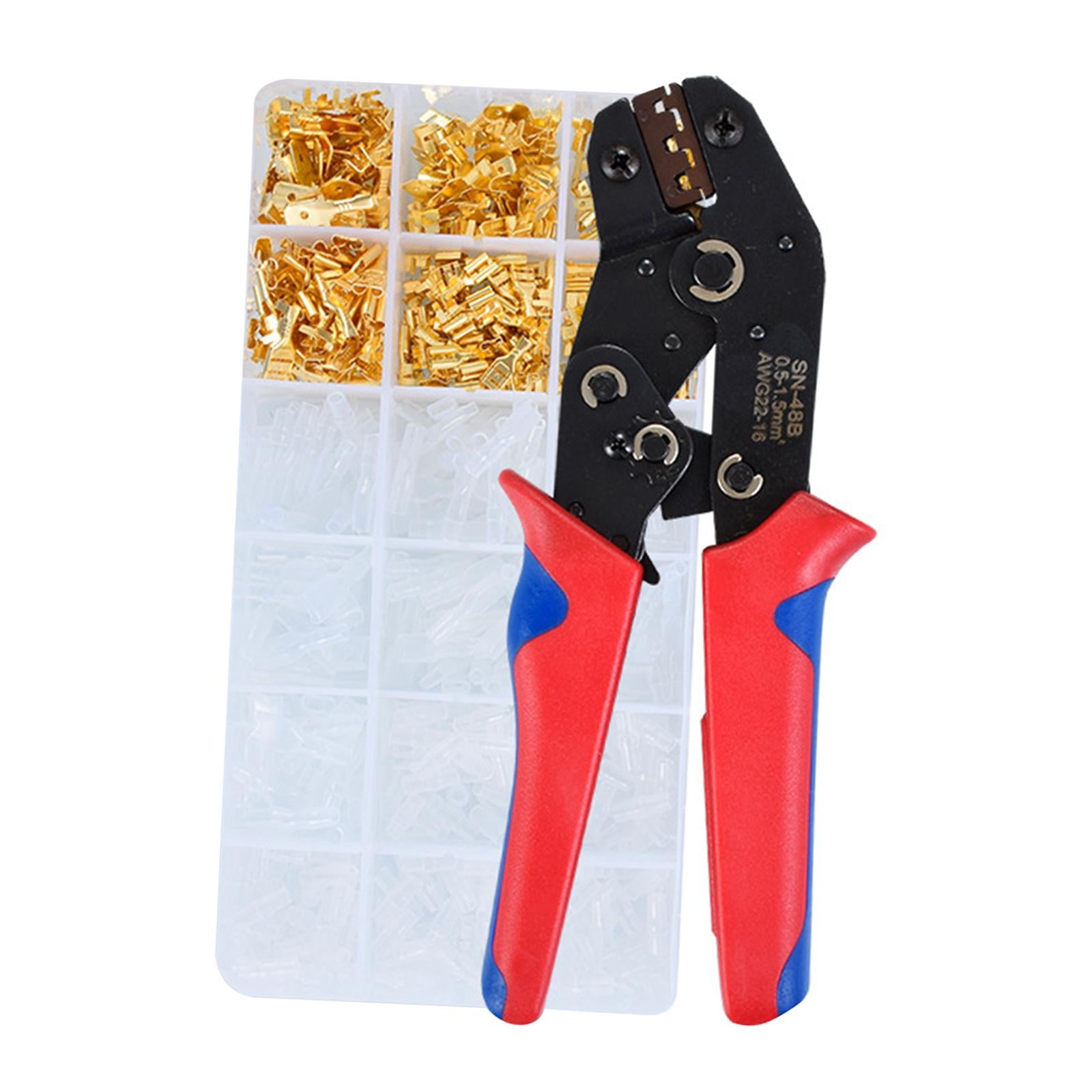 Quick Easy Connection Terminals 2.8/4.8/6.3mm Plug Crimped Hand Tool Kits A