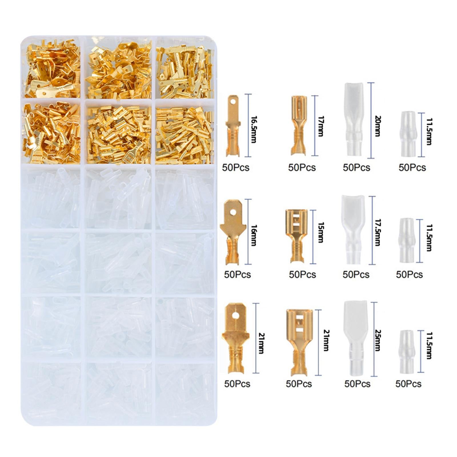 Quick Easy Connection Terminals 2.8/4.8/6.3mm Plug Crimped Hand Tool Kits A