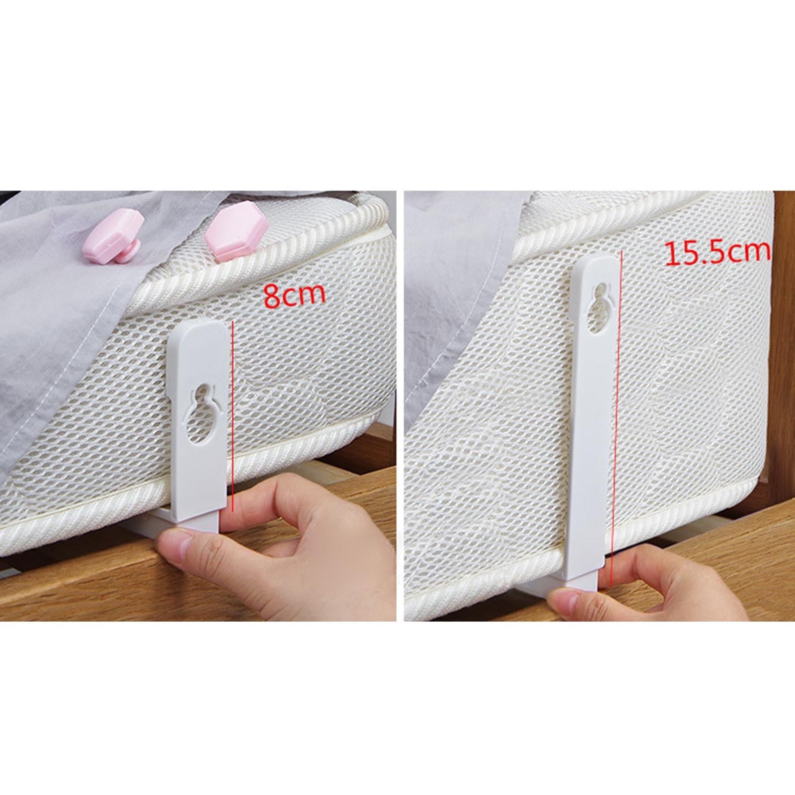8PCS Blankets Holder Clip Gripper Quilt Non-Slip Mattress Bed Sheet Pink