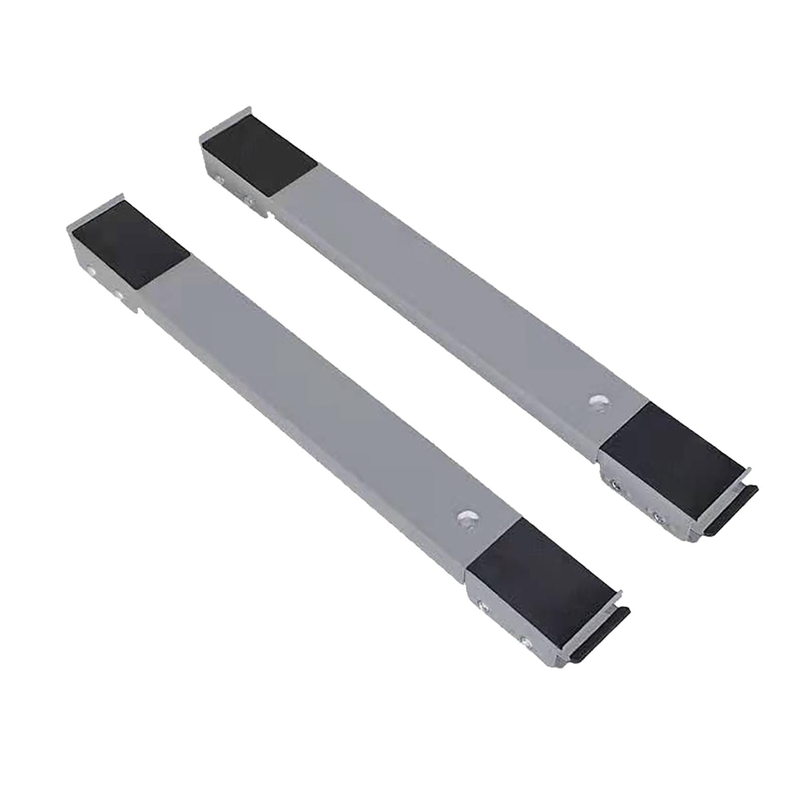 2Pcs Drum Washing Machine Refrigerator Mobile Base Stand Brackets Gray