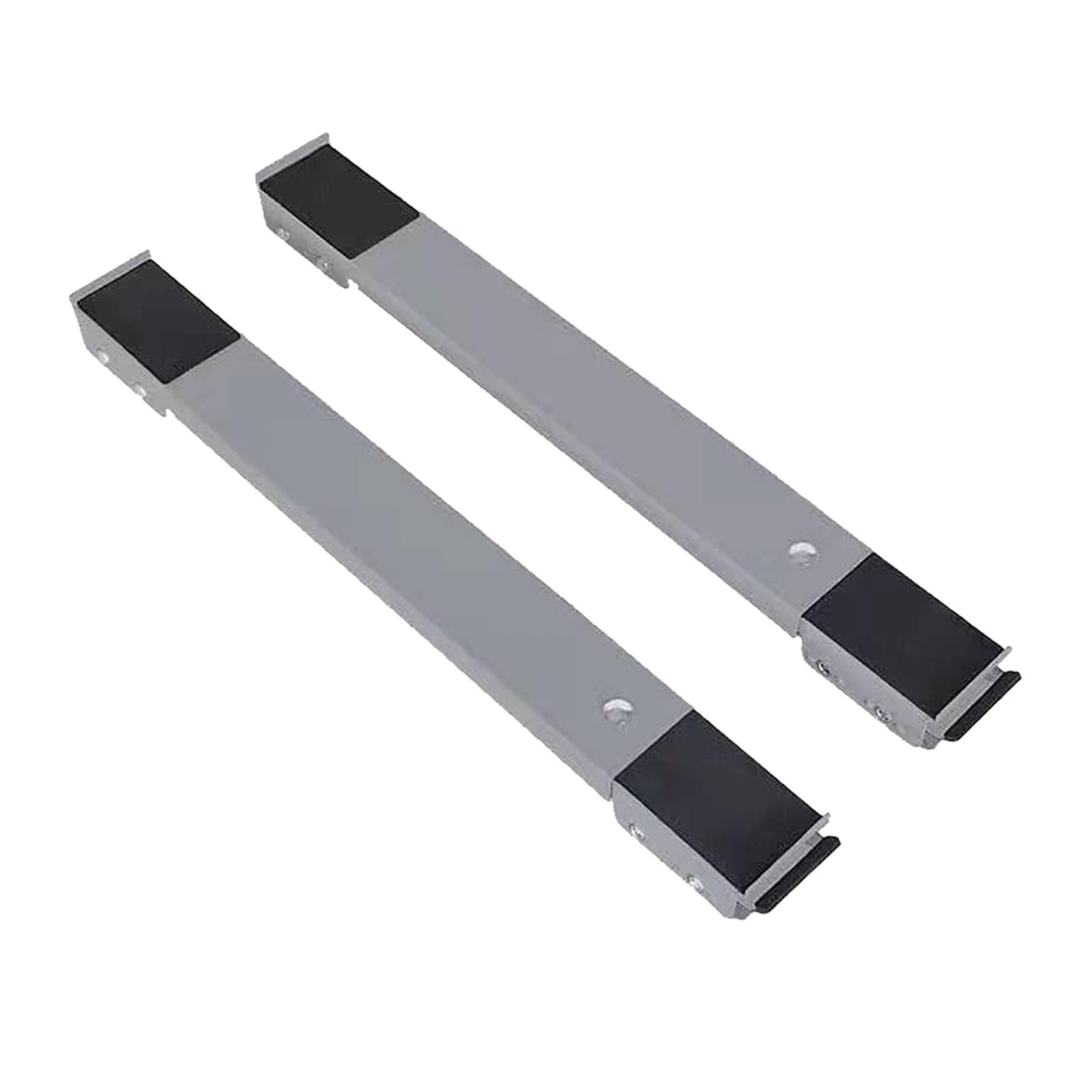 2Pcs Drum Washing Machine Refrigerator Mobile Base Stand Brackets Gray