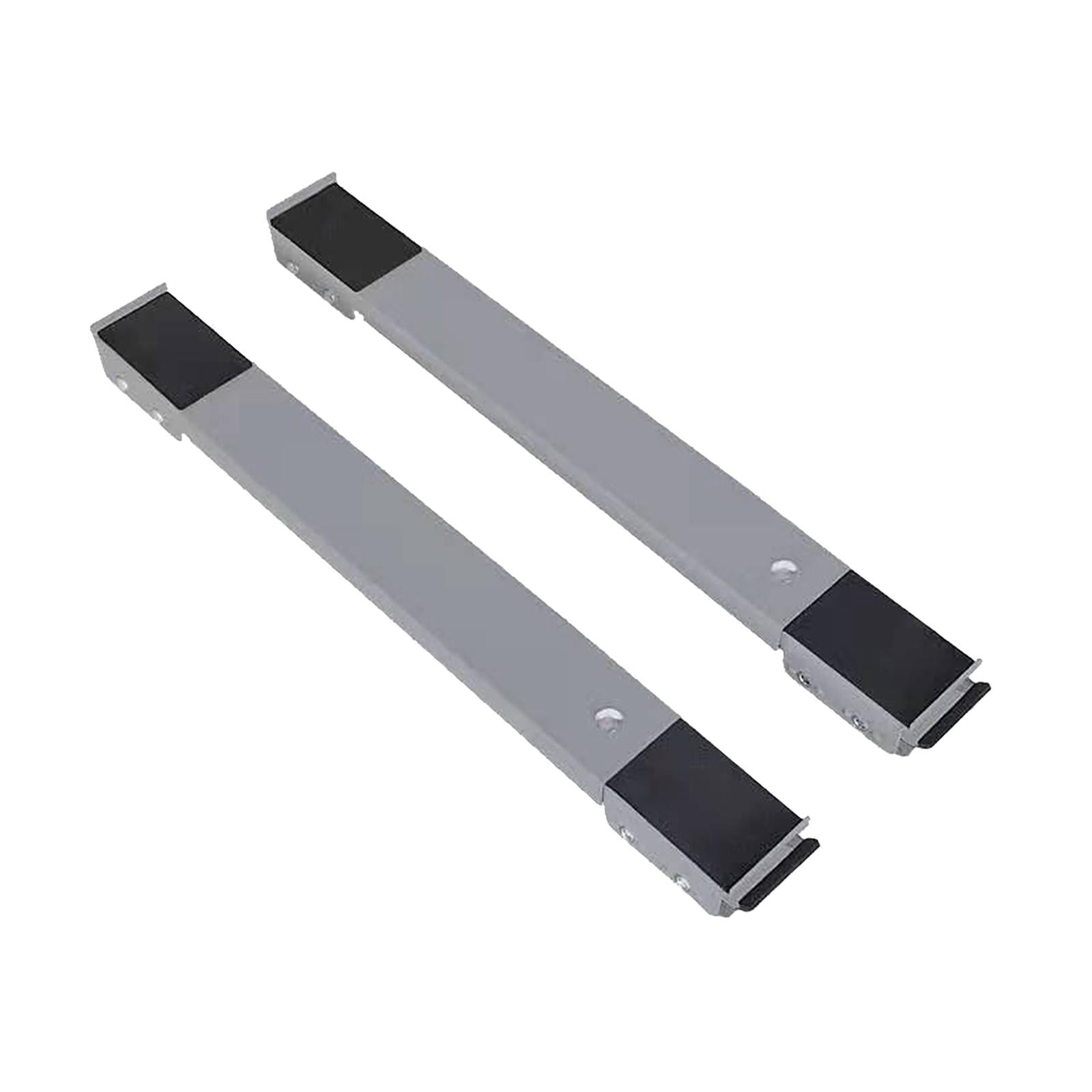 2Pcs Drum Washing Machine Refrigerator Mobile Base Stand Brackets Gray