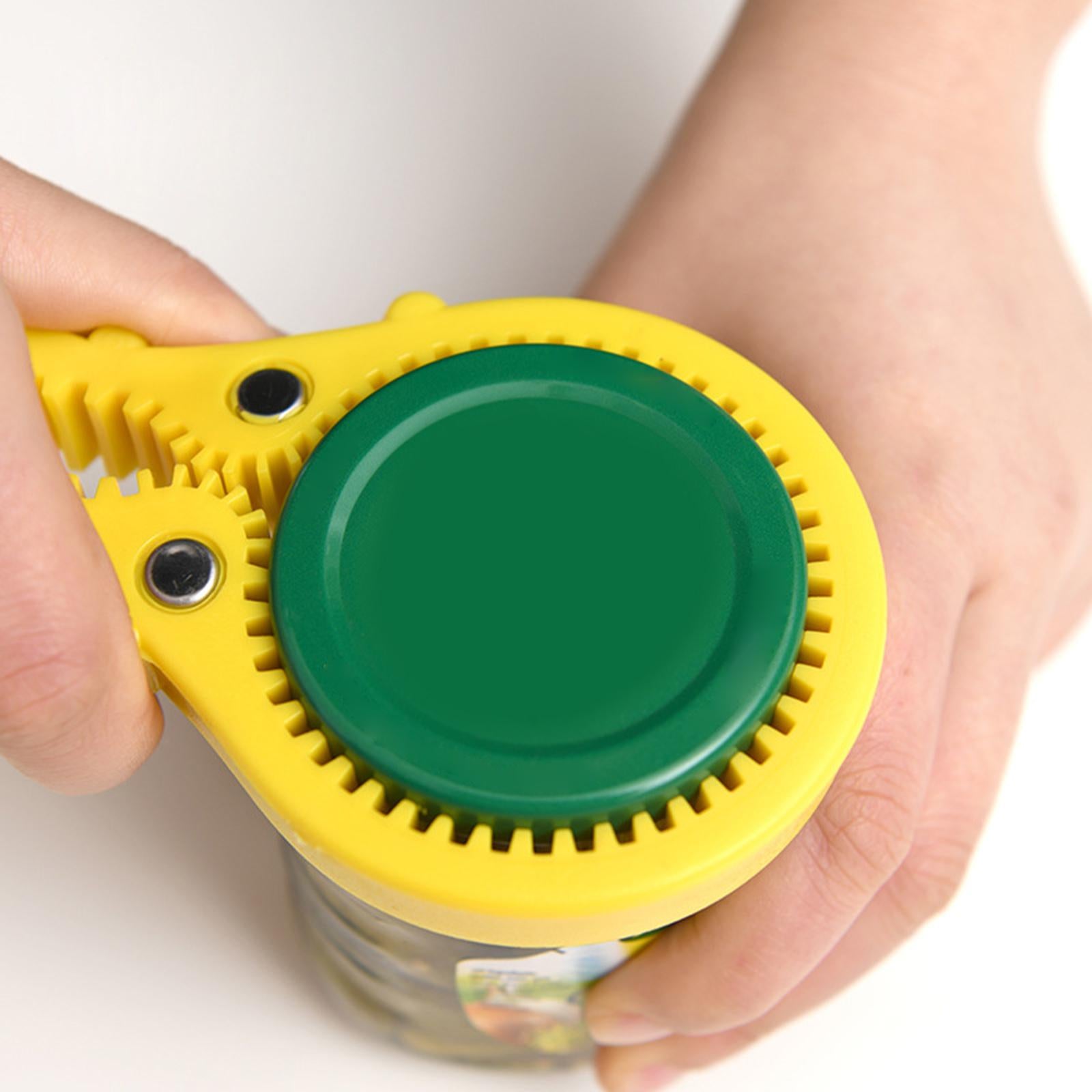 Soda Drink Jar Bottle Opener Quick Easy Beer Bottle Lid Opener Yellow