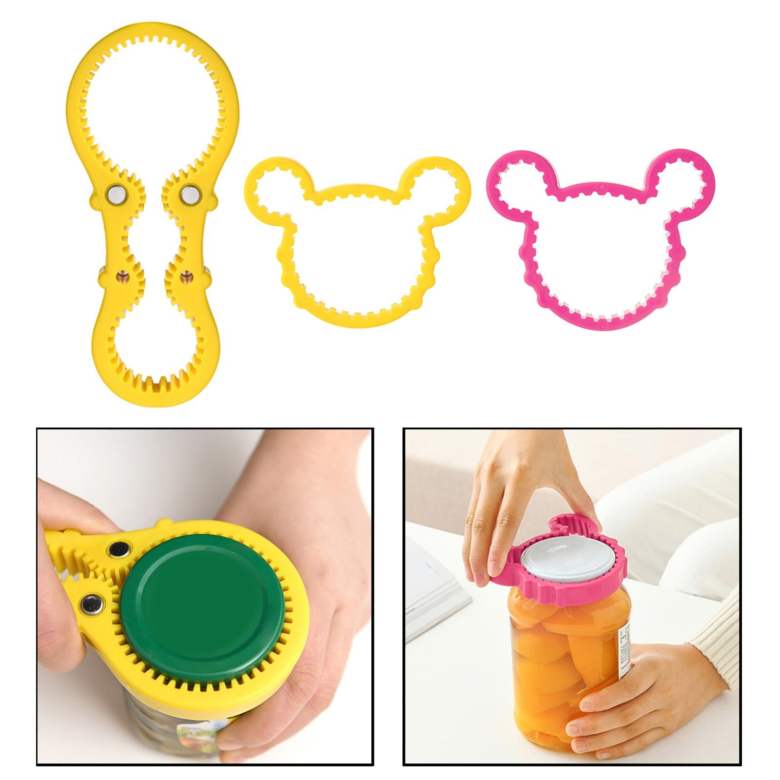 Soda Drink Jar Bottle Opener Quick Easy Beer Bottle Lid Opener Yellow