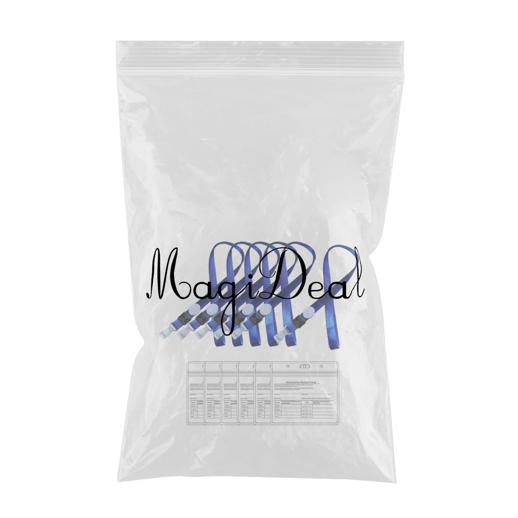 6 Pack CDC Vaccination Card Protector 4 x 3 Holder Clear Sleeve Waterproof