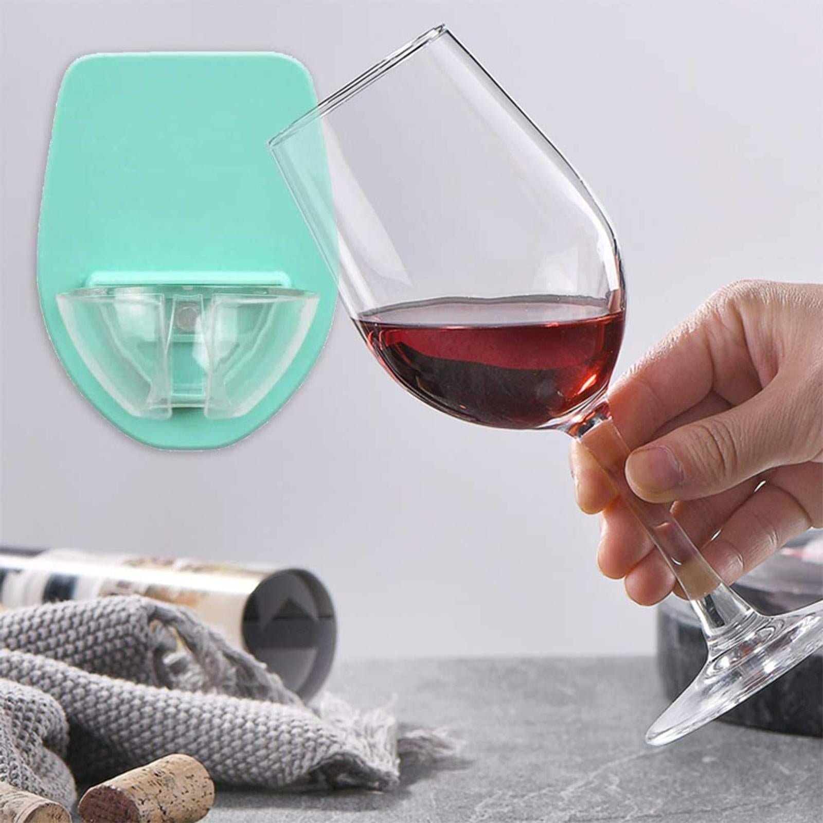 Wine Glass Holder for Bath Shower Home Bedside Bathroom for Wine Green
