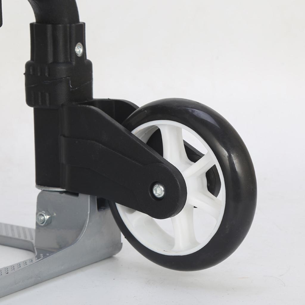 Aluminum Alloy Folding Hand Truck Portable Wheel Barrow Cart Trolley 160 lbs