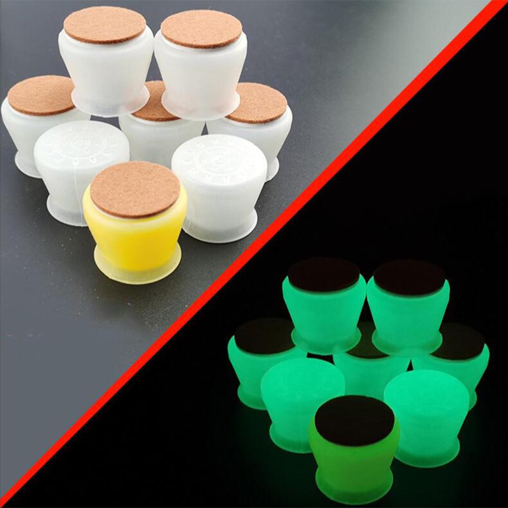 Silicone Table Chair Leg Protection Cover Furniture Feet Pad White 24PCS